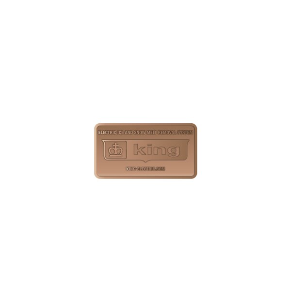 King Electric Snow Melt Brass Name Plate - SMNPLT