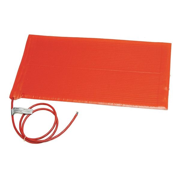 Briskheat Heating Blanket, Silicone Rubber, 120V, 810W, 18"W x 18"L, w/ PSA - SRL18181P