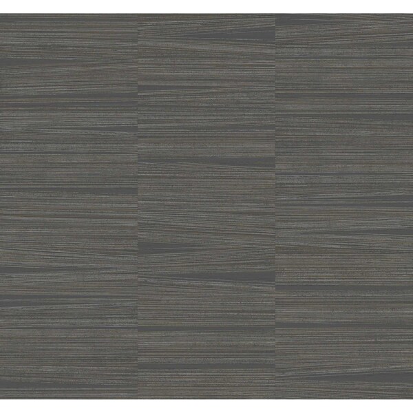 York Wallcoverings Line Stripe Charcoal Wallpaper - OI0661