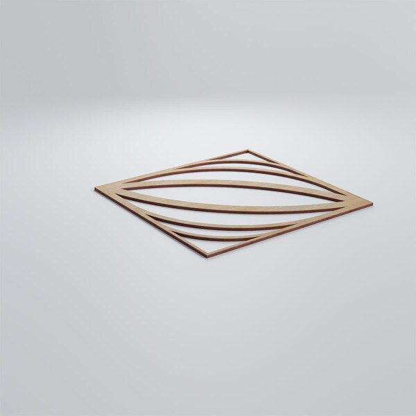 Ekena Millwork Large Otis Decorative Fretwork Wood Wall Panels, Hickory, 23 3/8"W x 23 3/8"H x 3/8"T - WALW24X24X0375OTSHI