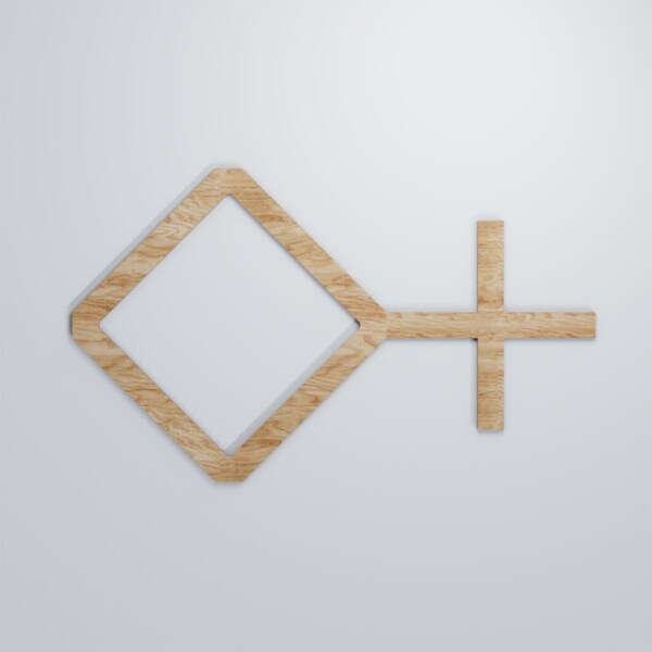Ekena Millwork Large Cameron Decorative Fretwork Wood Wall Panels, Red Oak, 39 "W x 23 3/8"H x 3/8"T - WALW24X24X0375CAMRO