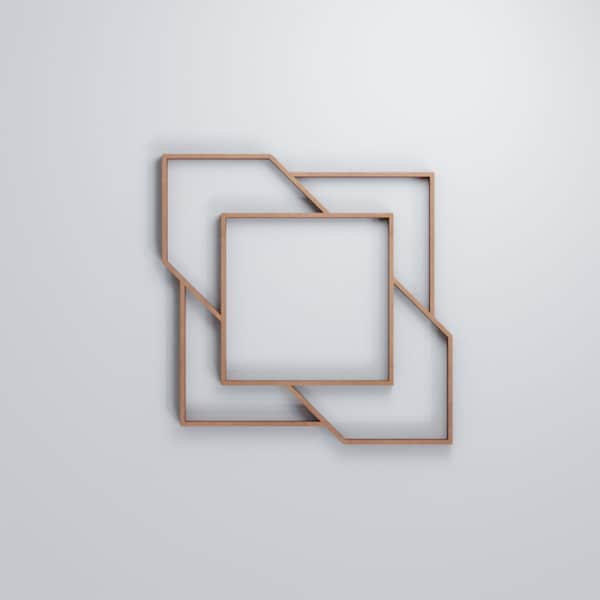 Ekena Millwork Extra Small Monument Decorative Fretwork Wood Wall Panels, Wood, 7 3/8"W x 7 3/8"H x 3/8"T - WALW08X08X0375MMTMF
