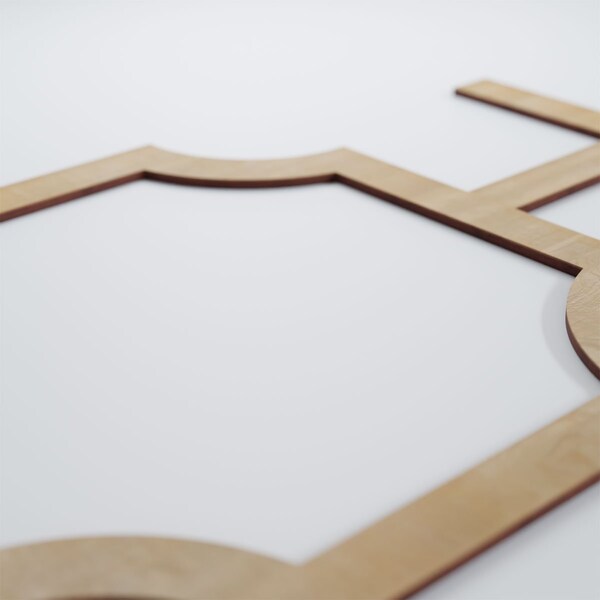 Ekena Millwork Large Bradley Decorative Fretwork Wood Wall Panels, Birch, 40 7/8"W x 23 3/8"H x 3/8"T - WALW24X24X0375BRDBI