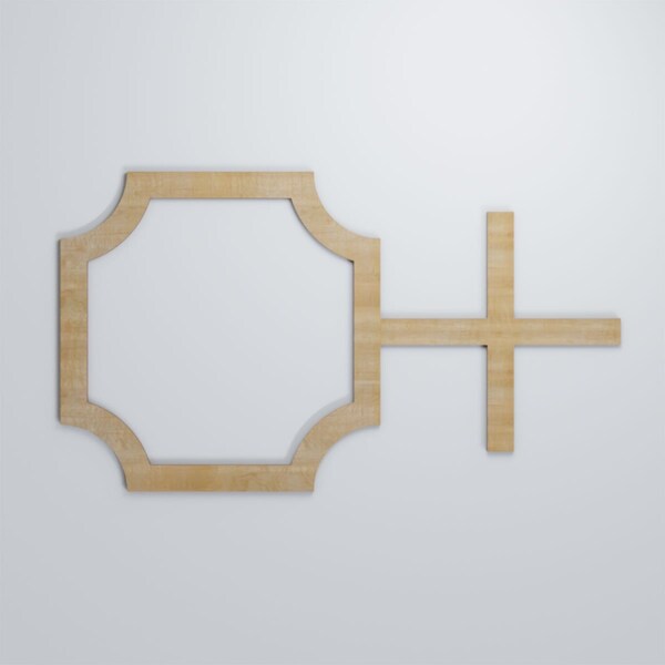 Ekena Millwork Large Bradley Decorative Fretwork Wood Wall Panels, Birch, 40 7/8"W x 23 3/8"H x 3/8"T - WALW24X24X0375BRDBI