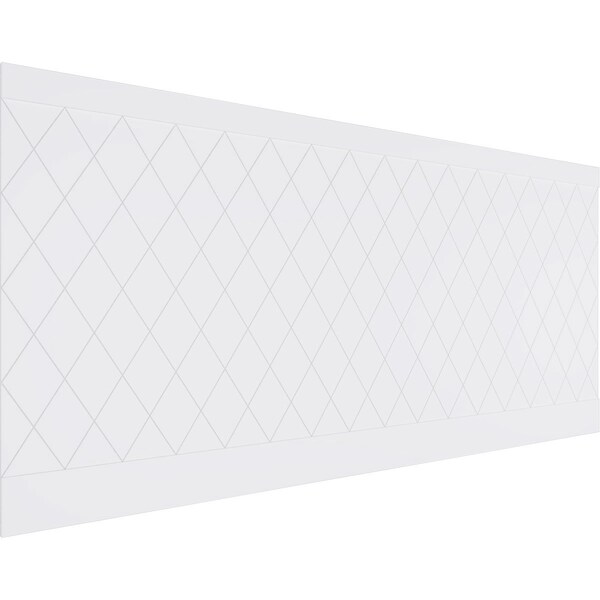Ekena Millwork 44"H x 94 1/2"W Checkerboard PVC Wainscot Paneling Kit - WPK44X94CBD