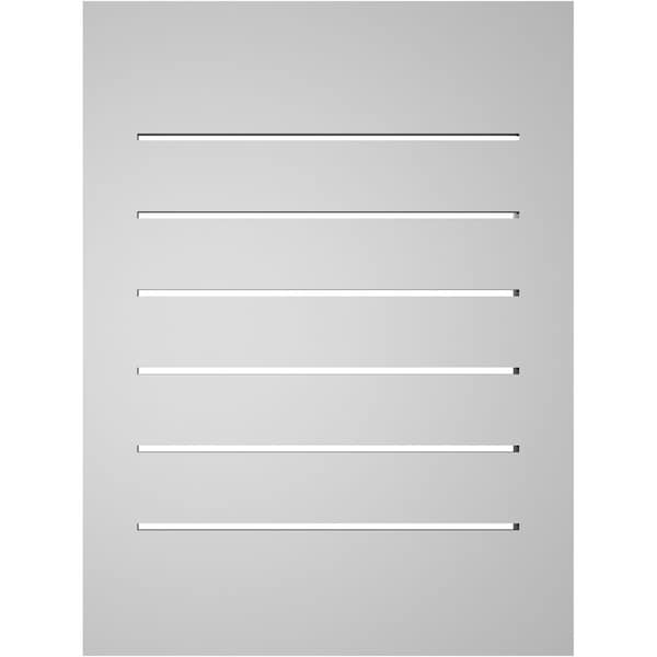 Ekena Millwork Vertical Surface Mount PVC Gable Vent: Functional, w/ 2"W x 2"P Brickmould Sill Frame, 18"W x 24"H - GVPVE18X2403SF