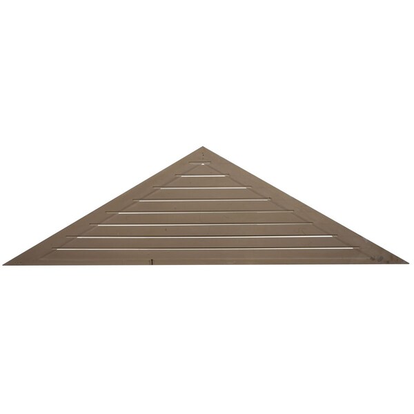 Ekena Millwork Pitch 7/12 Triangle Gable Vent, Functional, 72"W x 21"H x 1 1/4"P - GVTR72X21F