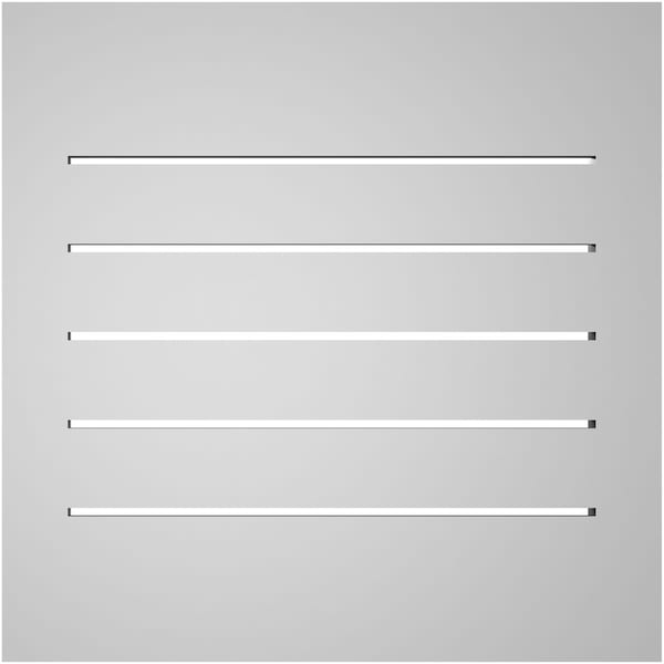 Ekena Millwork Vertical Surface Mount PVC Gable Vent: Functional, w/ 2"W x 2"P Brickmould Sill Frame, 20"W x 20"H - GVPVE20X2003SF