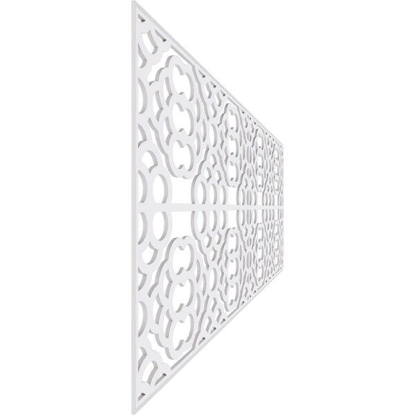 Ekena Millwork Set of Four Panels for 94 1/2"W x 32 1/4"H Harlingen Fretwork Wainscot Wall Paneling - WPKP16X01X47GLN