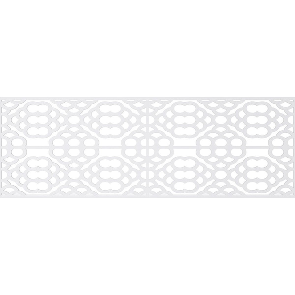 Ekena Millwork Set of Four Panels for 94 1/2"W x 32 1/4"H Harlingen Fretwork Wainscot Wall Paneling - WPKP16X01X47GLN
