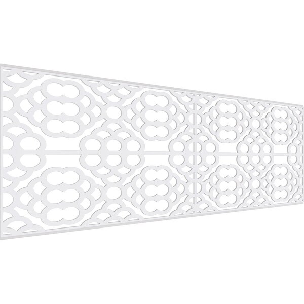 Ekena Millwork Set of Four Panels for 94 1/2"W x 32 1/4"H Harlingen Fretwork Wainscot Wall Paneling - WPKP16X01X47GLN