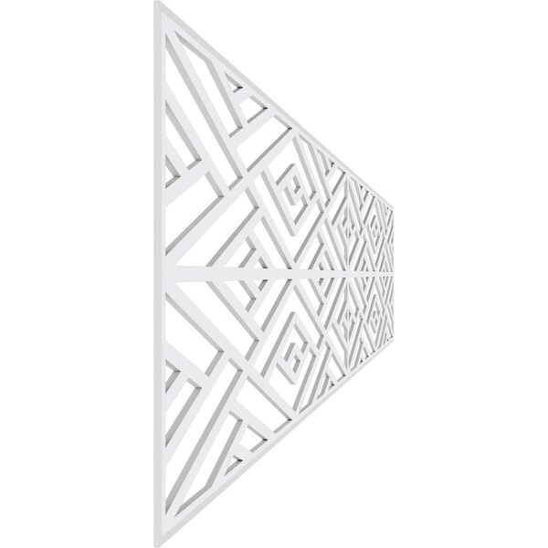 Ekena Millwork Set of Four Panels for 94 1/2"W x 24 1/4"H Killeen Fretwork Wainscot Wall Paneling - WPKP12X01X47KLN