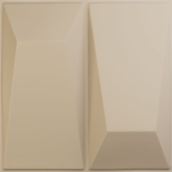 Ekena Millwork 11 7/8in. W x 11 7/8in. H Locke EnduraWall Decorative 3D Wall Panel Covers 0.98 Sq. Ft. - WP12X12LOGBE