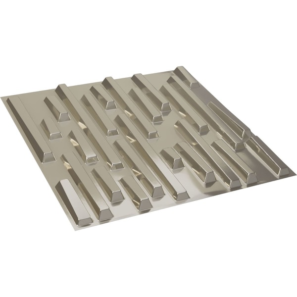 Ekena Millwork 19 5/8in. W x 19 5/8in. H Staggered Brick EnduraWall Decorative 3D Wall Panel Covers 2.67 Sq. Ft. - WP20X20SBBCR