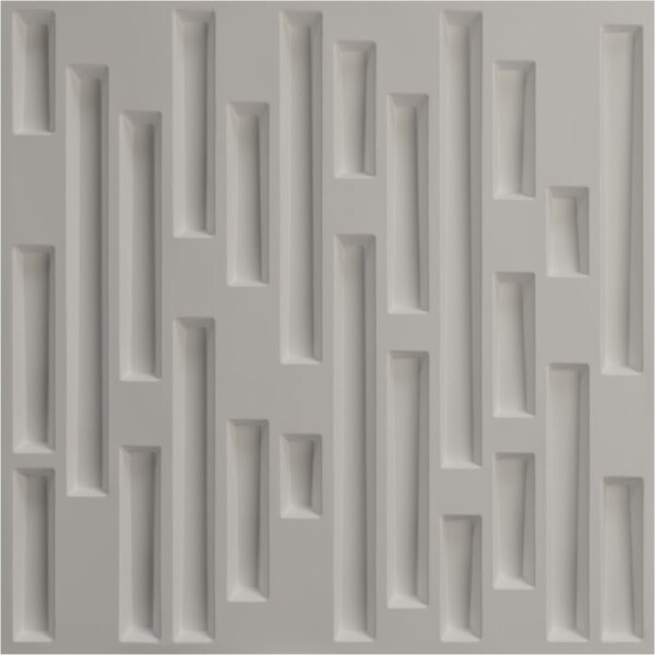 Ekena Millwork 19 5/8in. W x 19 5/8in. H Staggered Brick EnduraWall Decorative 3D Wall Panel Covers 2.67 Sq. Ft. - WP20X20SBBCR