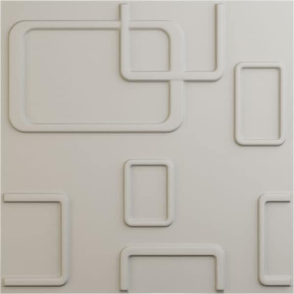 Ekena Millwork 19 5/8in. W x 19 5/8in. H Odessa EnduraWall Decorative 3D Wall Panel, Total 32.04 Sq. Ft., 12PK - WP20X20ODGBW-CASE-12