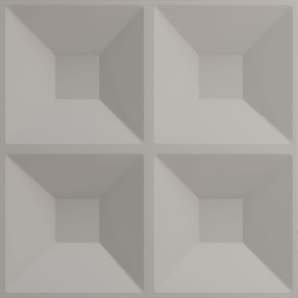 Ekena Millwork 11 7/8in. W x 11 7/8in. H Swindon EnduraWall Decorative 3D Wall Panel, Total 11.76 Sq. Ft., 12PK - WP12X12SWBCO-CASE-12