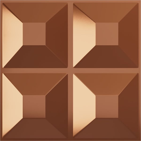 Ekena Millwork 11 7/8in. W x 11 7/8in. H Swindon EnduraWall Decorative 3D Wall Panel, Total 11.76 Sq. Ft., 12PK - WP12X12SWBCO-CASE-12