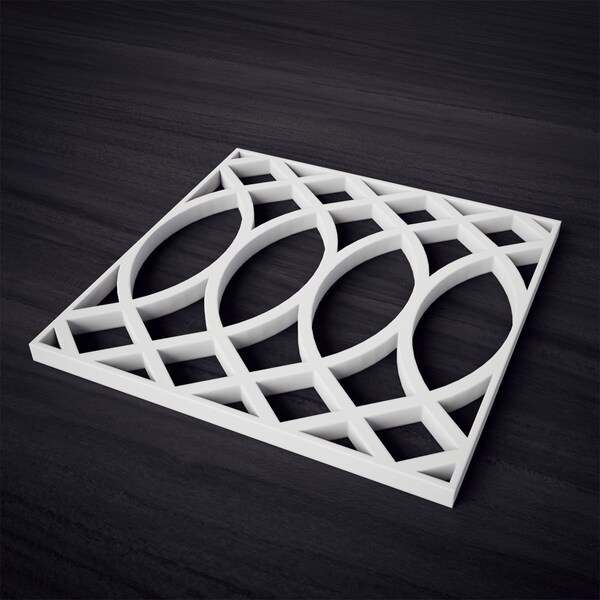 Ekena Millwork Extra Small Montrose Decorative Fretwork Wall Panels in Architectural PVC, 7 3/8"W x 7 3/8"H x 3/8"T - WALP08X08MNT