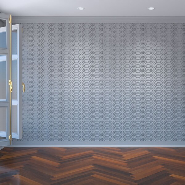 Ekena Millwork Extra Small Montrose Decorative Fretwork Wall Panels in Architectural PVC, 7 3/8"W x 7 3/8"H x 3/8"T - WALP08X08MNT