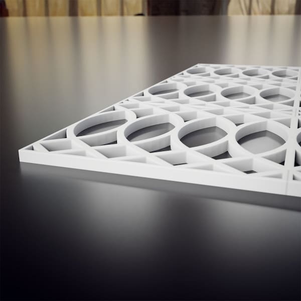 Ekena Millwork Extra Small Montrose Decorative Fretwork Wall Panels in Architectural PVC, 7 3/8"W x 7 3/8"H x 3/8"T - WALP08X08MNT