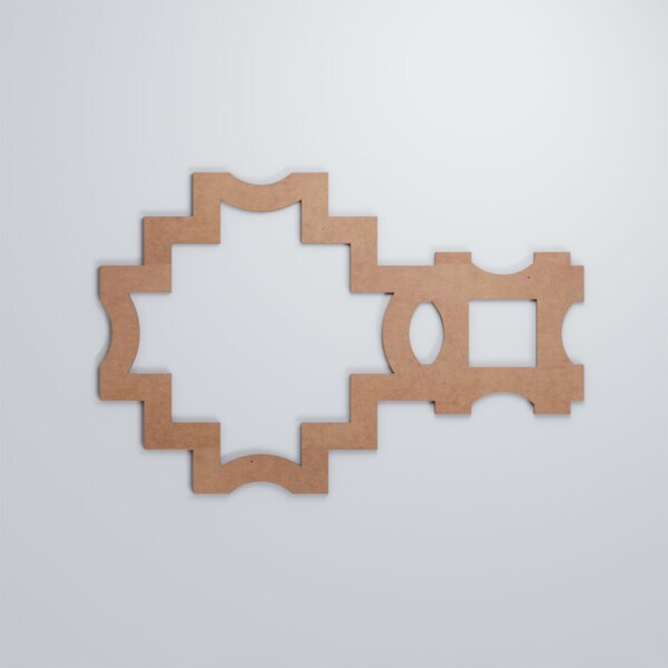 Ekena Millwork Large Cordova Decorative Fretwork Wood Wall Panels, Wood (Paint Grade), 35 1/8"W x 23 3/8"H x 3/8"T - WALW24X24X0375CRVMF