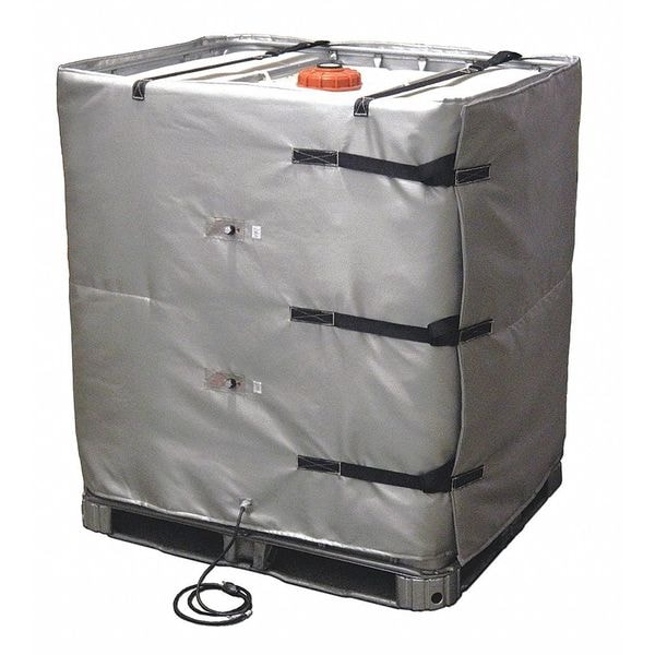 Briskheat IBC Heater, 120VAC, 1440W, 42" Height, 160"-192" Tank Perimeter, 40lbs - TOTE421-ADJ