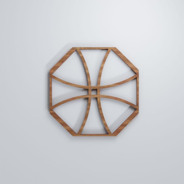 Ekena Millwork Extra Small Haswell Decorative Fretwork Wood Wall Panels, Walnut, 7 3/8"W x 7 3/8"H x 3/8"T - WALW08X08X0375HWLWA