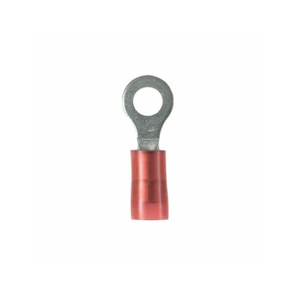 Terminal de anillo Panduit, lengüeta estrecha, aislante de nylon, calibre 22 - 18, PN18-6RN-C, paquete de 100 unidades - PN18-6RN-C