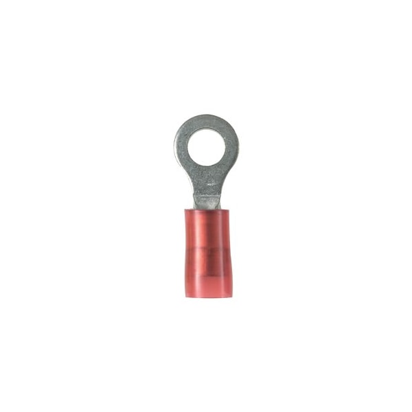 Terminal de anillo Panduit, lengüeta estrecha, aislante de nylon, calibre 22 - 18, PN18-6RN-C, paquete de 100 unidades - PN18-6RN-C