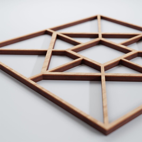 Ekena Millwork Small Jamestown Decorative Fretwork Wood Wall Panels, Alder, 11 3/8"W x 11 3/8"H x 3/8"T - WALW12X12X0375JTNAL