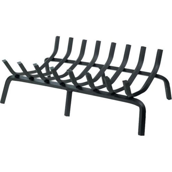 Dagan 1.13 in. Diamond Steel Stock 10 Bar Rectangular Style Grate, Black - GLG8936-10