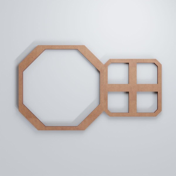 Ekena Millwork Extra Small Johnston Decorative Fretwork Wood Wall Panels, Wood, 12 3/8"W x 7 3/8"H x 3/8"T - WALW08X08X0375JHNMF