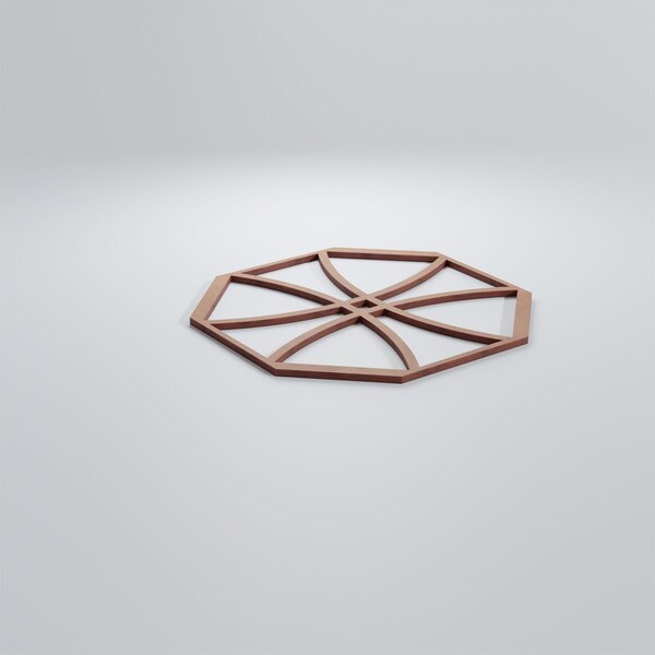 Ekena Millwork Medium Haswell Decorative Fretwork Wood Wall Panels, Wood (Paint Grade), 15 3/8"W x 15 3/8"H x 3/8"T - WALW16X16X0375HWLMF