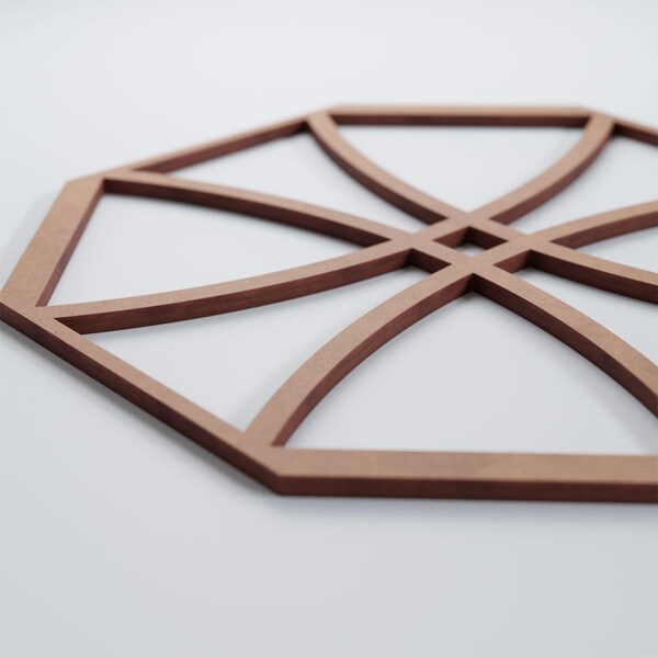 Ekena Millwork Medium Haswell Decorative Fretwork Wood Wall Panels, Wood (Paint Grade), 15 3/8"W x 15 3/8"H x 3/8"T - WALW16X16X0375HWLMF