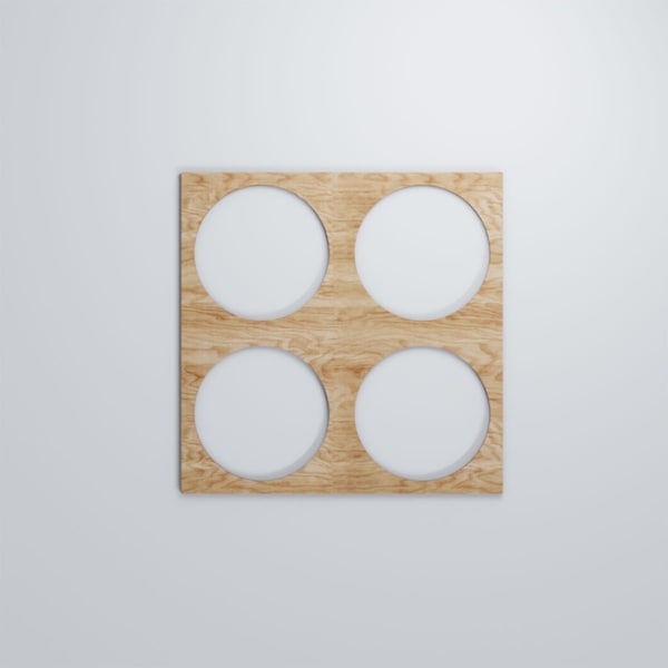 Ekena Millwork Large Wembley Decorative Fretwork Wood Wall Panels, Red Oak, 23 3/8"W x 23 3/8"H x 3/8"T - WALW24X24X0375WEMRO