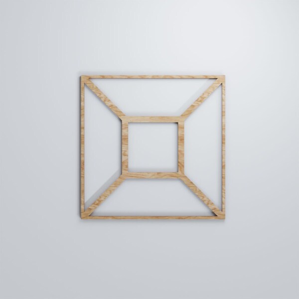 Ekena Millwork Medium Marion Decorative Fretwork Wood Wall Panels, Red Oak, 15 3/8"W x 15 3/8"H x 3/8"T - WALW16X16X0375MARRO