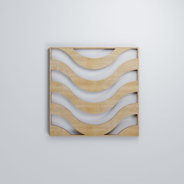 Ekena Millwork Extra Small Parker Decorative Fretwork Wood Wall Panels, Birch, 7 3/8"W x 7 3/8"H x 3/8"T - WALW08X08X0375PKRBI