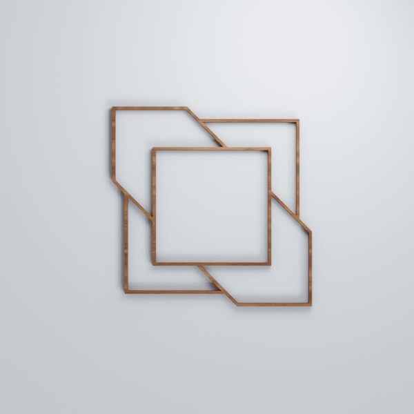 Ekena Millwork Small Monument Decorative Fretwork Wood Wall Panels, Walnut, 11 3/8"W x 11 3/8"H x 3/8"T - WALW12X12X0375MMTWA