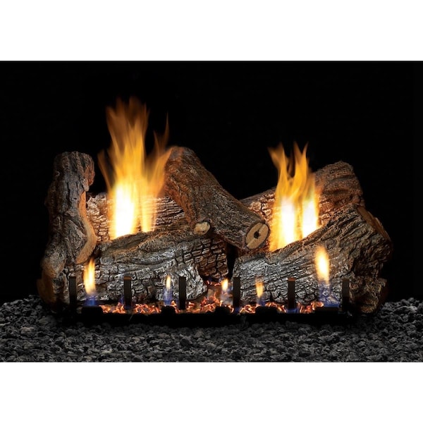 Mobiliario 30 in. Refractory Replacement Log Set for Vent Free Slope Glaze Burners - 6 Piece - MO2088826