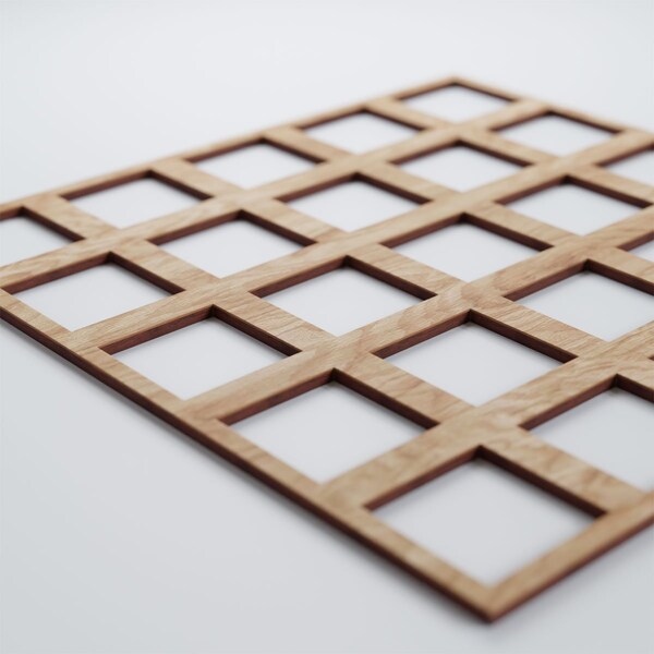Ekena Millwork Large Manchester Decorative Fretwork Wood Wall Panels, Red Oak, 23 3/8"W x 23 3/8"H x 3/8"T - WALW24X24X0375MNCRO