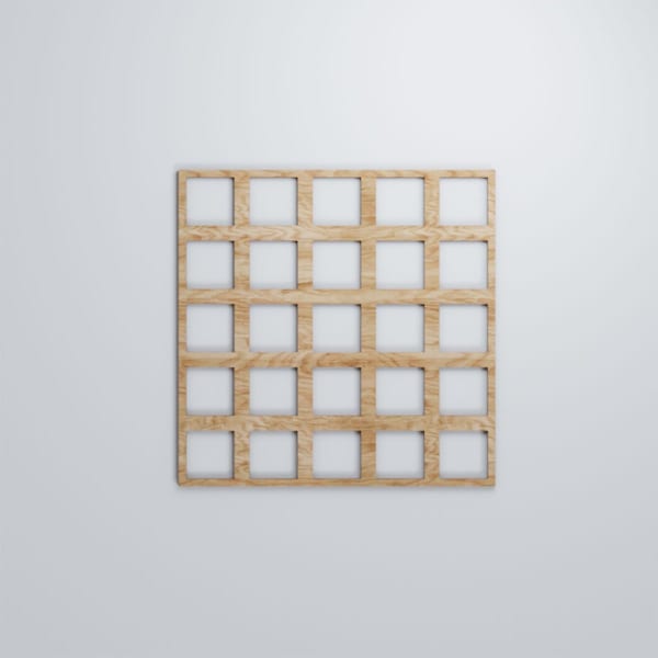 Ekena Millwork Large Manchester Decorative Fretwork Wood Wall Panels, Red Oak, 23 3/8"W x 23 3/8"H x 3/8"T - WALW24X24X0375MNCRO