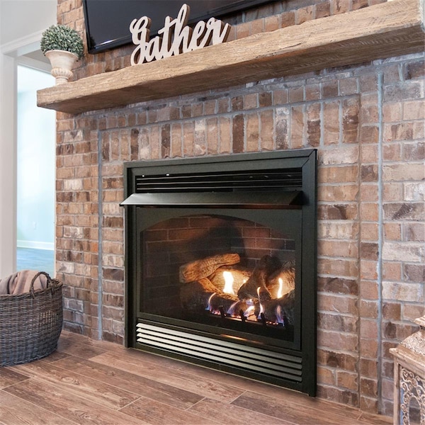 Mobiliario 36 in. Vail Millivolt Vent-Free Premium Fireplace with Blower - LP Gas - MO3452099