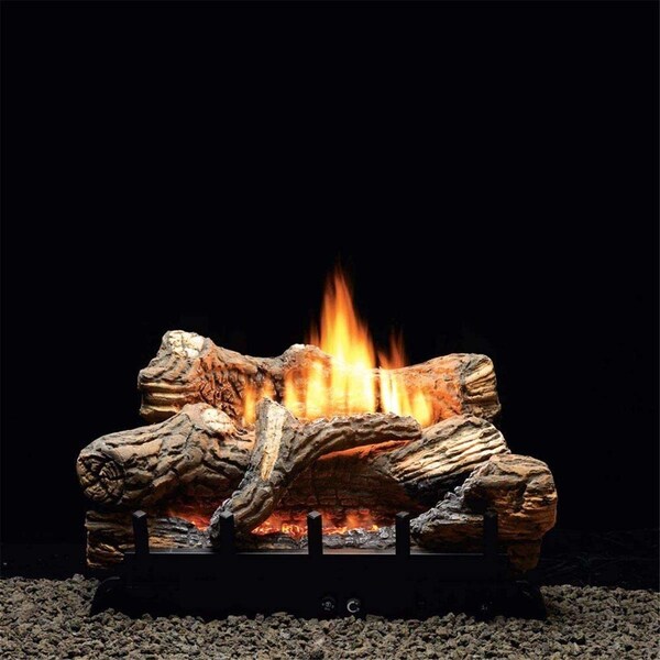 Empire 24 in. Thermostat Liquid Propane, Ceramic Fiber Log Set - 5 Piece - VFDT24LBP