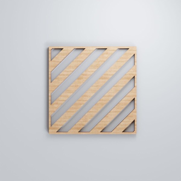 Ekena Millwork Extra Small Rothwell Decorative Fretwork Wood Wall Panels, Alder, 7 3/8"W x 7 3/8"H x 3/8"T - WALW08X08X0375RTWAL