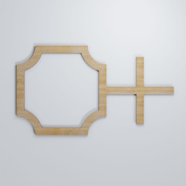 Ekena Millwork Medium Bradley Decorative Fretwork Wood Wall Panels, Hickory, 26 7/8"W x 15 3/8"H x 3/8"T - WALW16X16X0375BRDHI