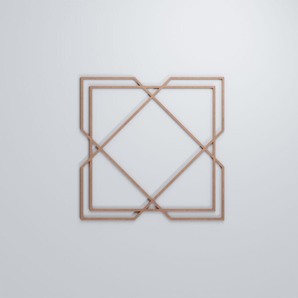 Ekena Millwork Large Kiowa Decorative Fretwork Wood Wall Panels, Wood (Paint Grade), 23 3/8"W x 23 3/8"H x 3/8"T - WALW24X24X0375KWAMF