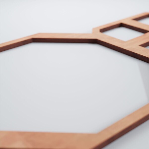 Ekena Millwork Small Johnston Decorative Fretwork Wood Wall Panels, Cherry, 19 1/8"W x 11 3/8"H x 3/8"T - WALW12X12X0375JHNCH