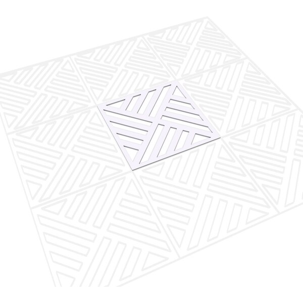 Ekena Millwork Large Allen Decorative Fretwork Wall Panels in Architectural Grade PVC, 23 3/8"W x 23 3/8"H x 3/8"T - WALP24X24ALL