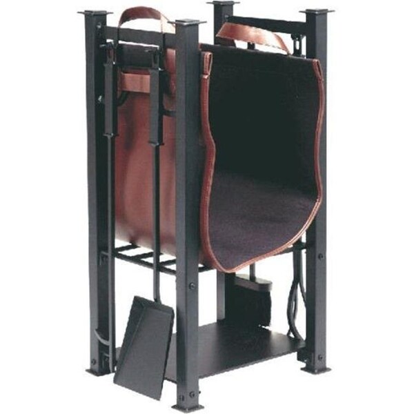 Dagan Dagan 5806 Log Holder with Carrier & Tools; Black - 6 Piece - 5806